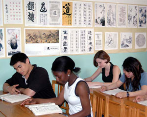 International Students in Chinese Class